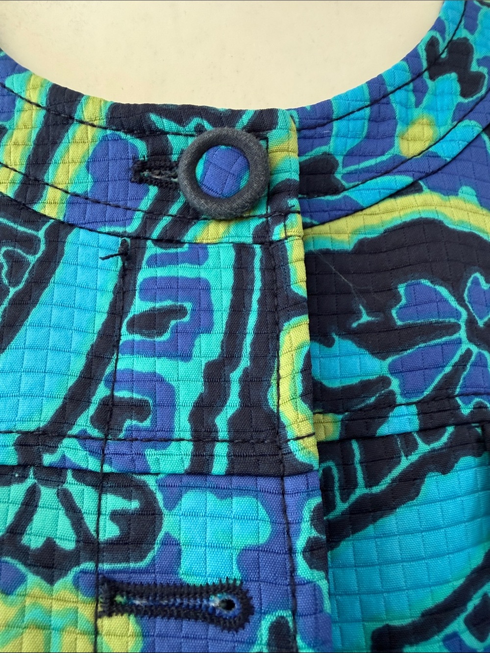Ruby Rd Abstract Print Jacket in Blue & Green - Picture 2 of 5